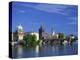 Charles Bridge over the Vltava River and City Skyline of Prague, Czech Republic, Europe-Nigel Francis-Premier Image Canvas