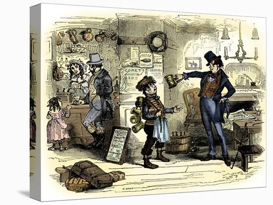 Charles Dickens 's 'The Old Curiosity Shop'-Hablot Knight Browne-Premier Image Canvas