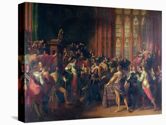 Charles I Demanding the Five Members in the House of Commons in 1642-John Singleton Copley-Premier Image Canvas