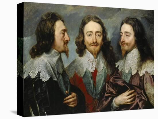 Charles I, King of England (1600-164), from Three Angles (The Triple Portrai), 1636-Sir Anthony Van Dyck-Premier Image Canvas