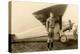 Charles Lindbergh and Plane-null-Stretched Canvas