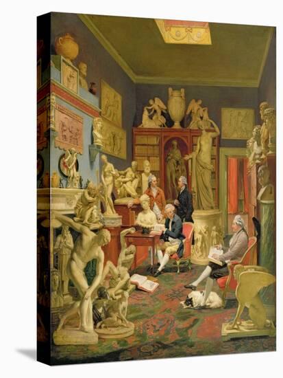 Charles Townley and His Friends in the Towneley Gallery, 33 Park Street, Westminster, 1781-83-Johann Zoffany-Premier Image Canvas