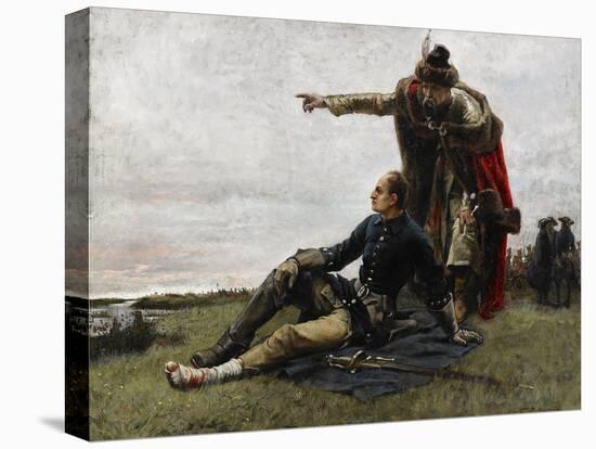 Charles XII of Sweden and Ivan Mazepa after the Battle of Poltava, 1879-Gustaf Cederström-Premier Image Canvas