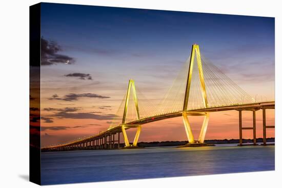 Charleston, South Carolina, USA at Arthur Ravenel Jr. Bridge.-SeanPavonePhoto-Premier Image Canvas