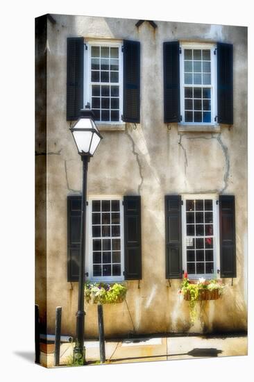 Charleston Windows And Lamp Post-George Oze-Premier Image Canvas