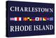 Charlestown, Rhode Island - Nautical Flags-Lantern Press-Stretched Canvas