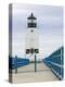 Charlevoix Lighthouse on Lake Michigan, Michigan, USA-Walter Bibikow-Premier Image Canvas