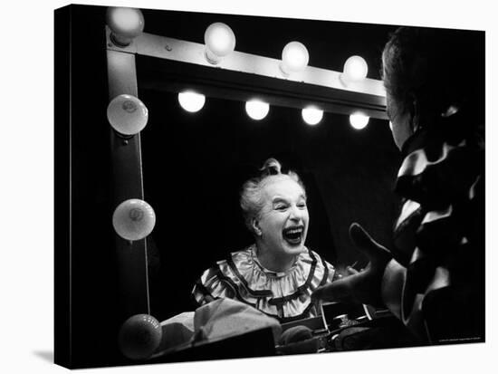 Charlie Chaplin at Dressing Room Mirror, Giving Himself a Wide Grin-W^ Eugene Smith-Premier Image Canvas