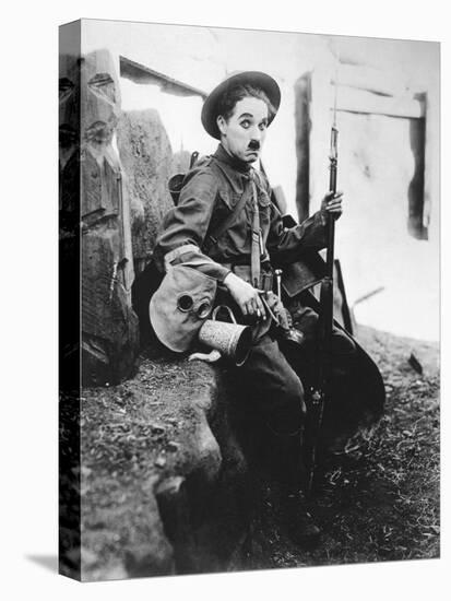 Charlie Chaplin, Shoulder Arms, 1918-null-Premier Image Canvas