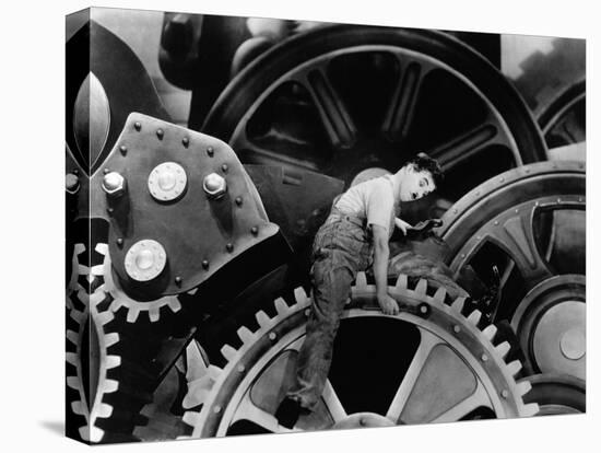 Charlie Chaplin. "The Masses" 1936, "Modern Times" Directed by Charles Chaplin-null-Premier Image Canvas