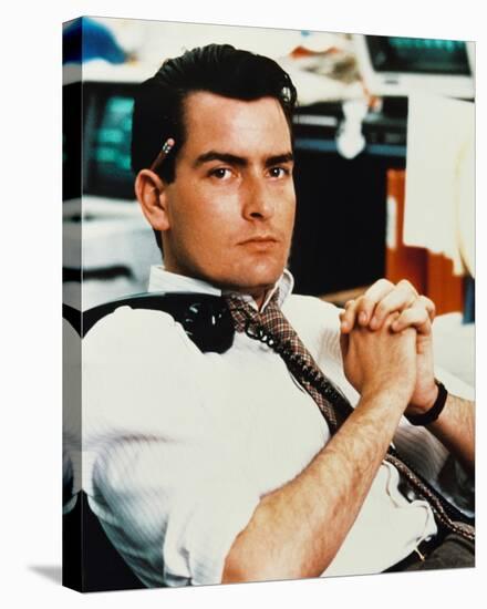 Charlie Sheen - Wall Street-null-Stretched Canvas