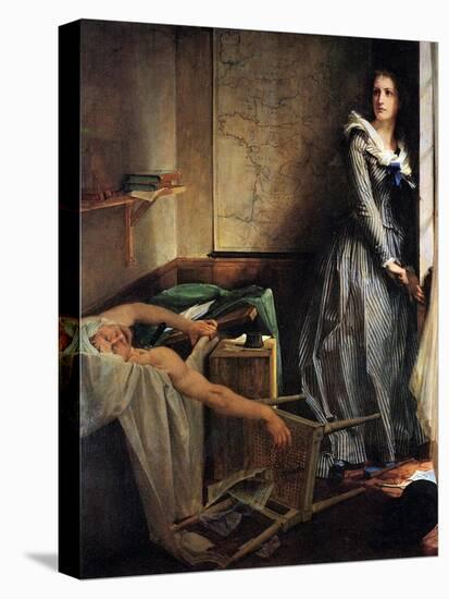 Charlotte Corday after the Murder of Marat, 1861-Paul-Jacques-Aime Baudry-Premier Image Canvas