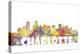Charlotte NC Skyline Mclr 2-Marlene Watson-Premier Image Canvas