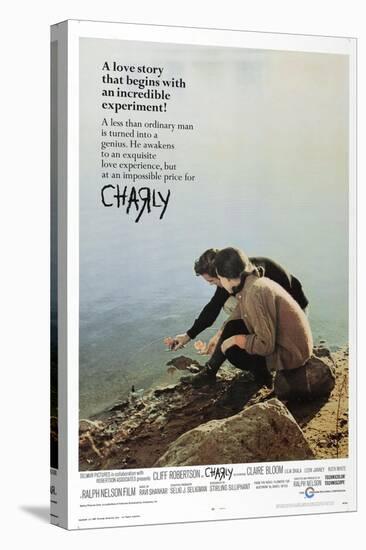 Charly, US poster, Claire Bloom, Cliff Robertson, 1968-null-Stretched Canvas