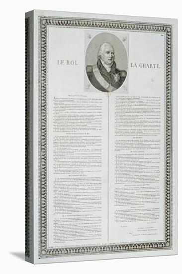 Charter of Louis Xviii (1755-1824) 1814 (Engraving)-French-Premier Image Canvas