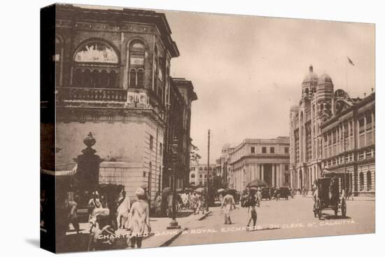 'Chartered Bank & Royal Exchange on Cleve St, Calcutta', c1900-Unknown-Premier Image Canvas