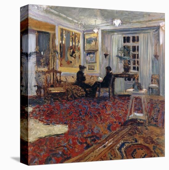 Chat at the Fontaines: Mr and Mrs Arthur Fontaine-Edouard Vuillard-Premier Image Canvas