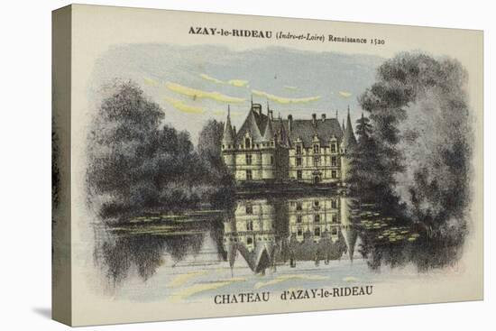 Chateau D'Azay-Le-Rideau, Azay-Le-Rideau, Indre-Et-Loire-null-Premier Image Canvas