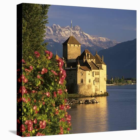 Chateau De Chillon (Chillon Castle) on Lake Geneva, Veytaux, Vaud Canton, Switzerland-Stuart Black-Premier Image Canvas