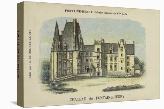 Chateau De Fontaine-Henry, Fontaine-Henry, Calvados-null-Premier Image Canvas