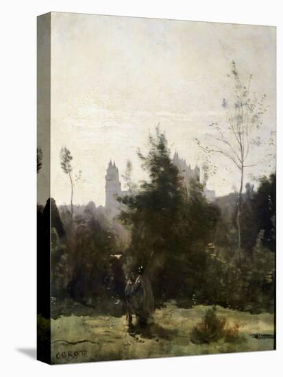 Château De Pierrefonds, 1860S-Jean-Baptiste-Camille Corot-Premier Image Canvas