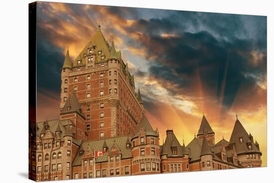 Chateau Frontenac Quebec City-null-Stretched Canvas