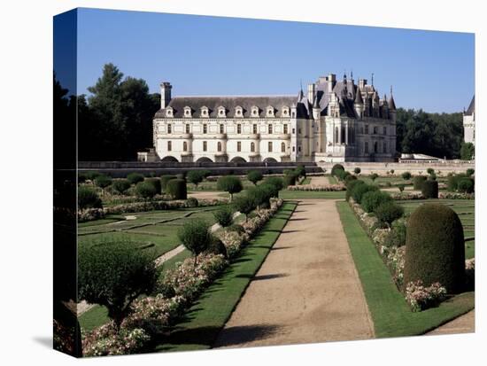 Chateau of Chenonceau and Garden, Touraine, Loire Valley, Centre, France-Roy Rainford-Premier Image Canvas