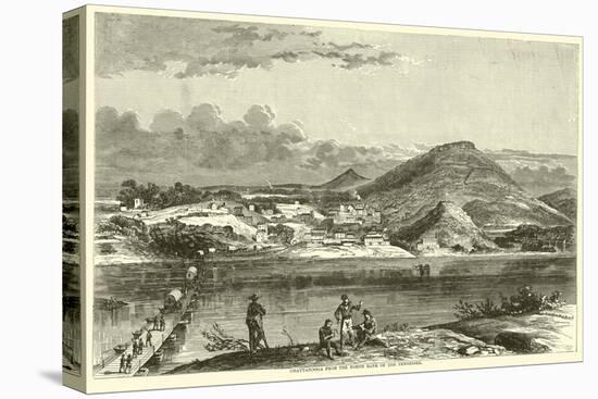 Chattanooga from the North Bank of the Tennessee, September 1863-null-Premier Image Canvas