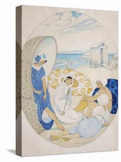 Chatting on the Danish Beach-Gerda Wegener-Premier Image Canvas