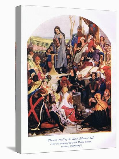 Chaucer Reading to King Edward III-Ford Madox Brown-Premier Image Canvas