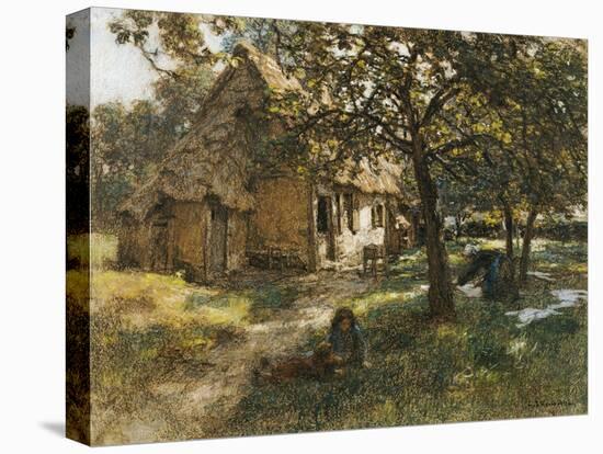 Chaumiere, Normande, 1900-Léon Augustin L'hermitte-Premier Image Canvas