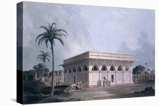 Chaunsath Khamba, Nizamuddin, New Delhi (Coloured Aquatint)-Thomas Daniell-Premier Image Canvas