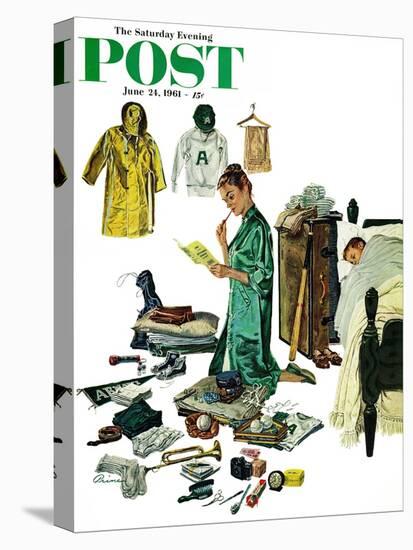 "Checklist for Summer Camp," Saturday Evening Post Cover, June 24, 1961-Ben Kimberly Prins-Premier Image Canvas