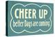 Cheer Up, Better Days are Coming-null-Stretched Canvas