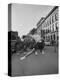 Cheerleaders Parading Prior to a Football Game Between Queens College and the University of Toronto-Lisa Larsen-Premier Image Canvas