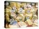Cheese and Wine for Sale at Market, Florence, Tuscany, Italy-Rob Tilley-Premier Image Canvas