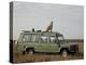 Cheetah on Safari Vehicle, Masai Mara National Reserve, Kenya, East Africa-James Hager-Premier Image Canvas