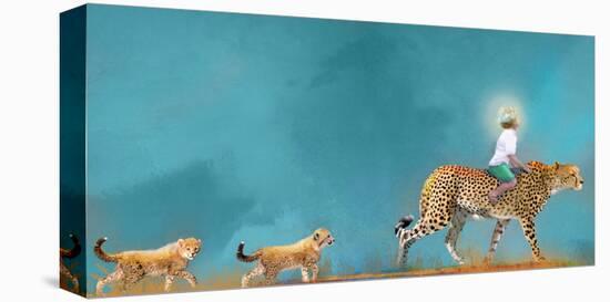 Cheetah Walk-Nancy Tillman-Stretched Canvas