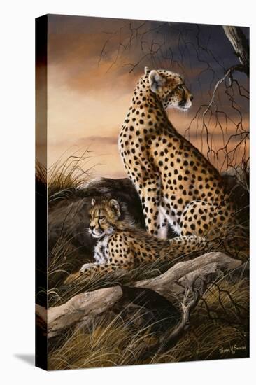 Cheetahs of Dusk-Trevor V. Swanson-Premier Image Canvas