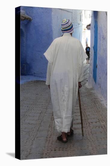 Chefchaouen Man-null-Premier Image Canvas