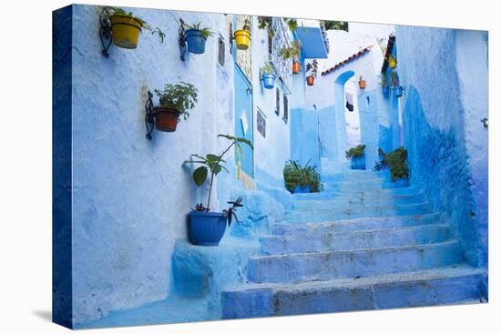 Chefchaouen, Morocco. Narrow Alleyways for Foot Traffic Only-Emily Wilson-Premier Image Canvas