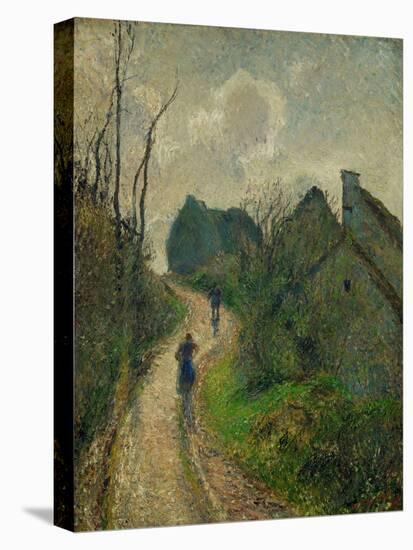 Chemin montant a Osny - ascending path in Osny, 1883. Oil on canvas, 55,5 x 46,2 cm.-Camille Pissarro-Premier Image Canvas