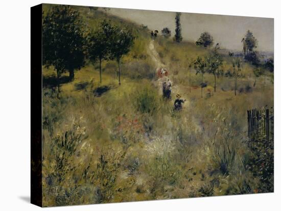 Chemin Montant dans les Hautes Herbes, c.1876-Pierre-Auguste Renoir-Premier Image Canvas