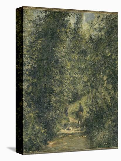 Chemin sous bois en été-Camille Pissarro-Premier Image Canvas