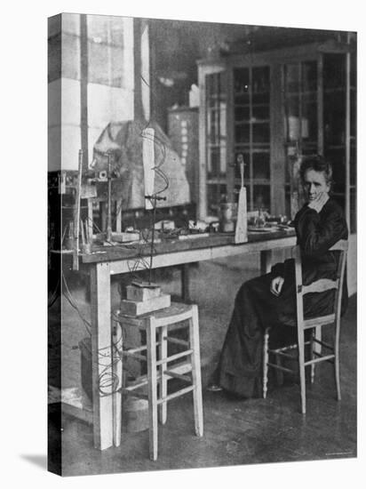 Chemist Marie Curie in Her Laboratory-null-Premier Image Canvas