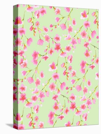 Cherry Blossom Green-Jacqueline Maldonado-Stretched Canvas