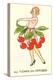 Cherry Season, Nude with Belt of Cherries-null-Stretched Canvas