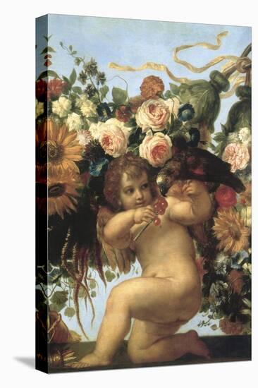 Cherub and Parrot-null-Premier Image Canvas