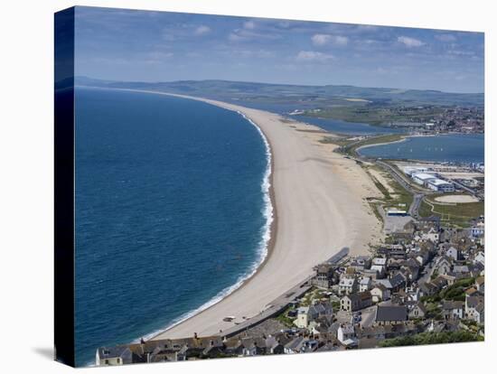 Chesil Beach and the Fleet Lagoon from Portland, Jurassic Coast, UNESCO World Heritage Site-Roy Rainford-Premier Image Canvas