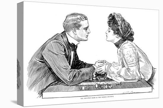 Chess Game, 1903-Charles Dana Gibson-Premier Image Canvas